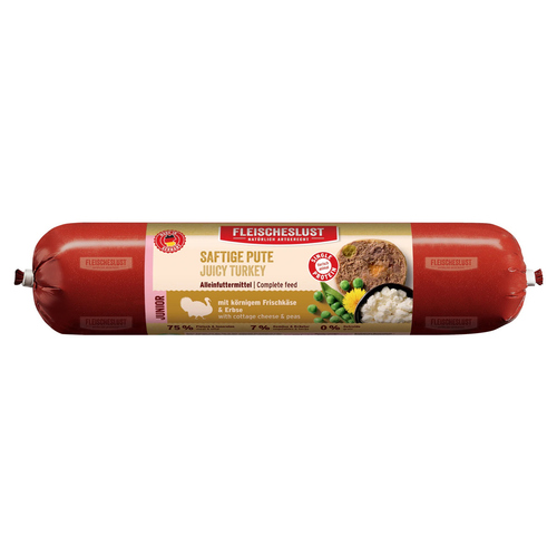 Fleischeslust Lifecycle Junior Saftige Pute mit körnigem Frischkäse & Erbse 400 g