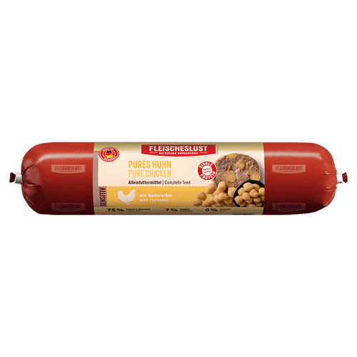 Fleischeslust Sensitiv Pures Huhn mit Kichererbse 800 g