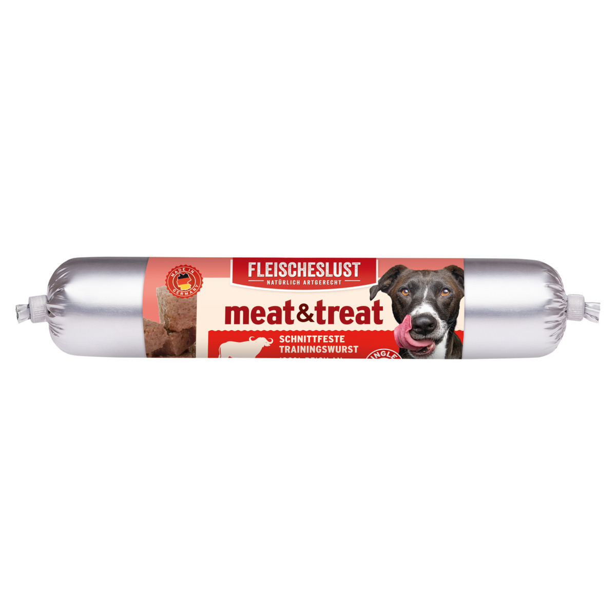 Fleischeslust Büffel 80g: Getreidefreie Trainingssnacks für Hunde