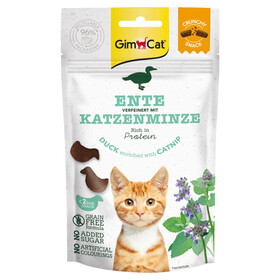 Abbildung GimCat Crunchy Snacks Ente + Katzenminze 50 g