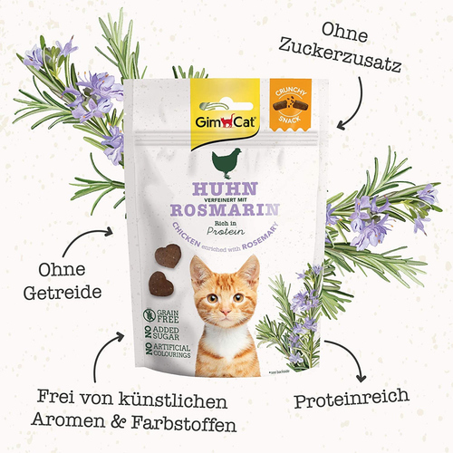weitere Abbildung GimCat Crunchy Snacks Huhn & Rosmarin 50 g