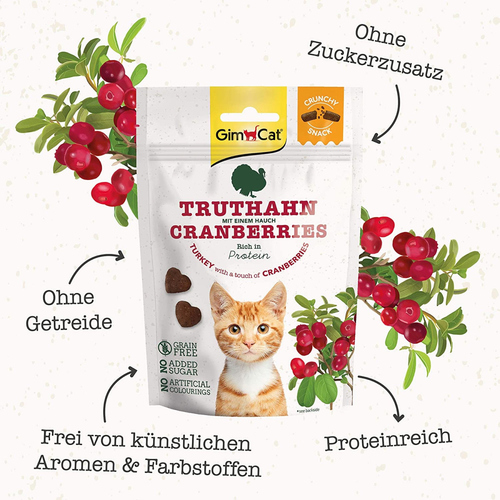weitere Abbildung GimCat Crunchy Snacks Truthahn & Cranberries 50 g