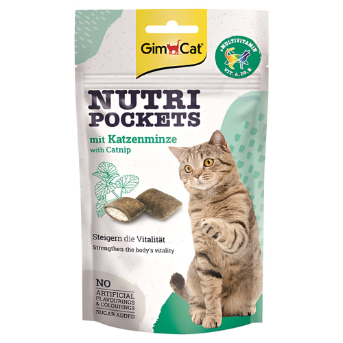 GimCat Nutri Pockets mit Katzenminze 60 g