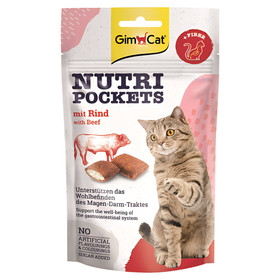 Abbildung GimCat Nutri Pockets mit Rind 60 g