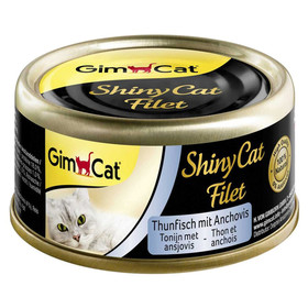 Abbildung GimCat ShinyCat Filet mit Thunfisch & Anchovis 70 g