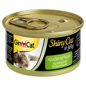 Abbildung GimCat ShinyCat mit Hhnchen + Papaya 70 g - 24 Stck