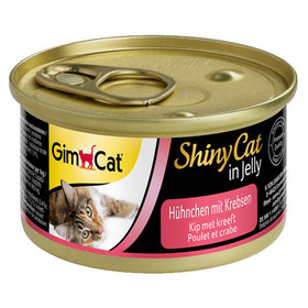 Abbildung GimCat ShinyCat mit Hhnchen & Krebsen 70 g - 24 Stck
