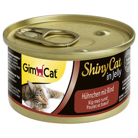 Abbildung GimCat ShinyCat mit Hhnchen & Rind 70 g - 24 Stck