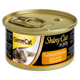 Abbildung GimCat ShinyCat mit Thunfisch & Hhnchen 70 g - 24 Stck