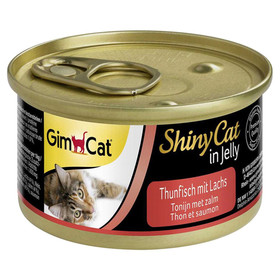 Abbildung GimCat ShinyCat mit Thunfisch & Lachs 70 g - 24 Stck