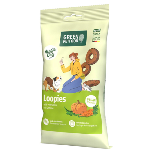 Green Petfood Loopies with Vegetables 100 g - 12 Stück
