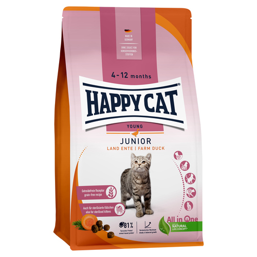 Happy Cat Young Junior Land-Ente 1,3 kg