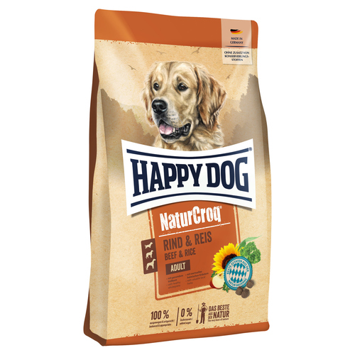 Happy Dog NaturCroq Rind & Reis 4 kg