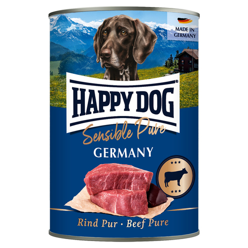 Happy Dog Sensible Pure Germany mit Rind 400 g - 6 Stück