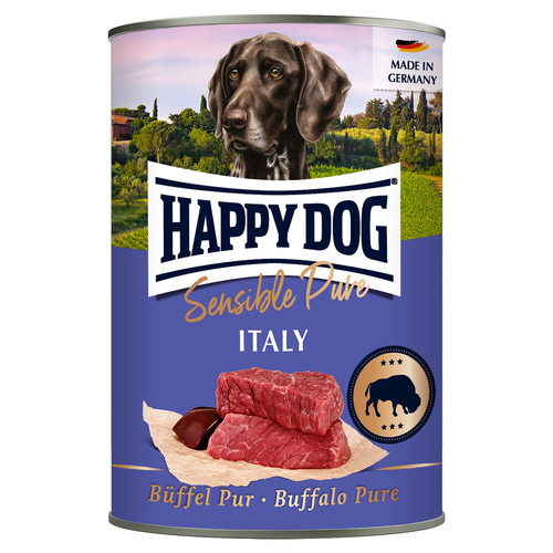 Happy Dog Sensible Pure Italy mit Büffel 400 g - 6 Stück