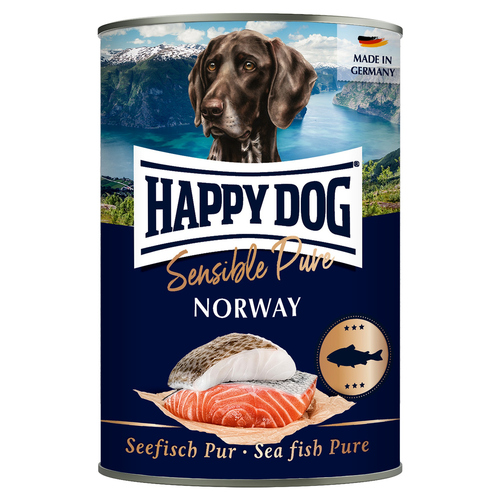 Happy Dog Sensible Pure Norway mit Seefisch 400 g - 6 Stück