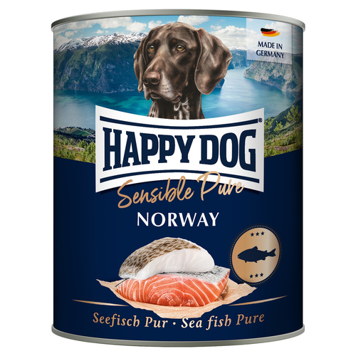 Happy Dog Sensible Pure Norway mit Seefisch 800 g - 6 Stück