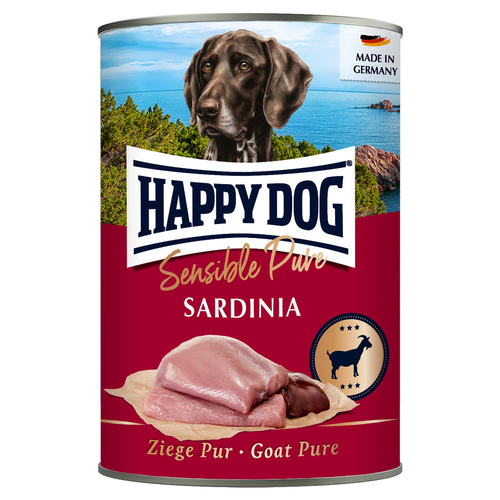 Happy Dog Sensible Pure Sardinia mit Ziege 400 g - 6 Stück