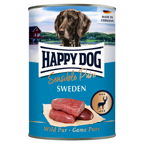 Happy Dog Sensible Pure Sweden mit Wild 400 g - 6 Stück