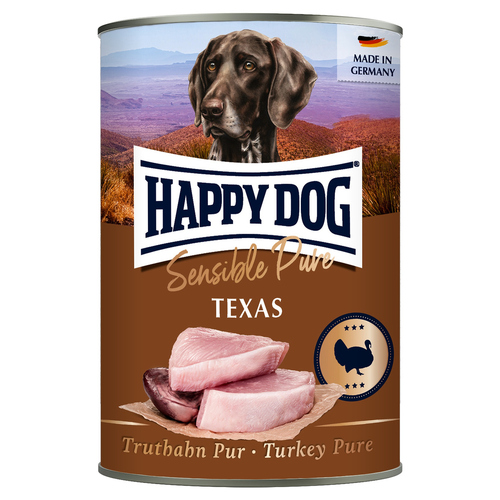 Happy Dog Sensible Pure Texas mit Truthahn 400 g - 6 Stück