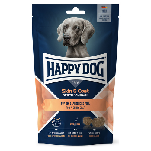 Happy Dog Snack Care Skin & Coat 100 g