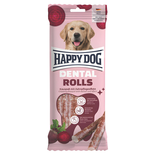Happy Dog Snack Dental Rolls 148 g - 12 Stück