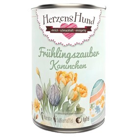 Abbildung HerzensHund Frhlingszauber Kaninchen mit Bio-Karotte 400 g - 12 Stck