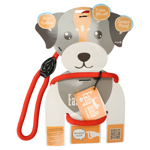 Hofman Animal Care Easy Walk Geschirr und Leine rot, Größe: Mini