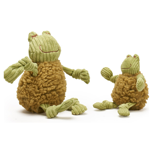 HuggleHounds HuggleFleece FlufferKnottie "Fiona the Frog", Größe: L