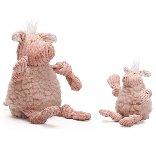 HuggleHounds HuggleFleece FlufferKnottie "Penelope the Pig", Größe: L