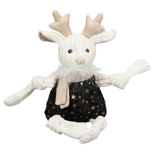 HuggleHounds Hundespielzeug Celebration Reindeer, Größe: S