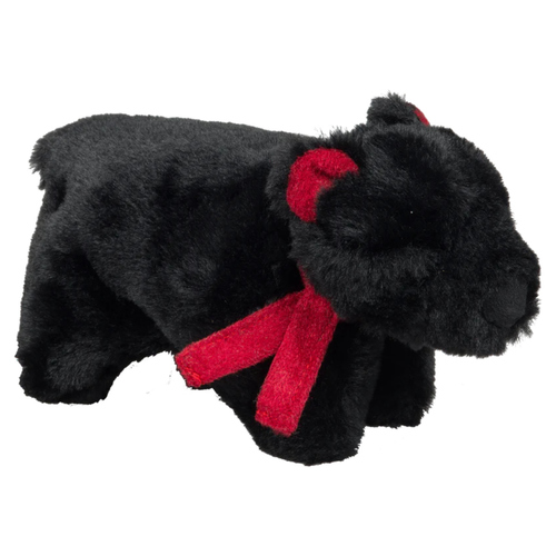 HuggleHounds Hundespielzeug Marty Bernard Bear Holiday Squooshie, Größe: S