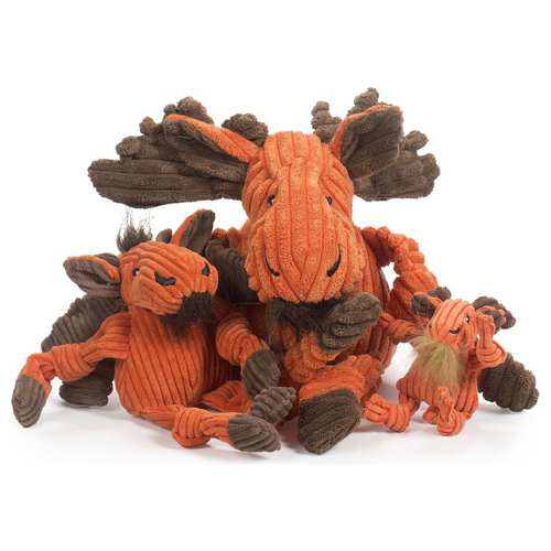 HuggleHounds Hundespielzeug Moose Knottie, Größe: XS