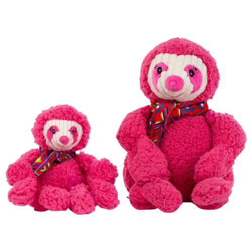 HuggleHounds Hundespielzeug Wild Things Sloth Knottie, Größe: L