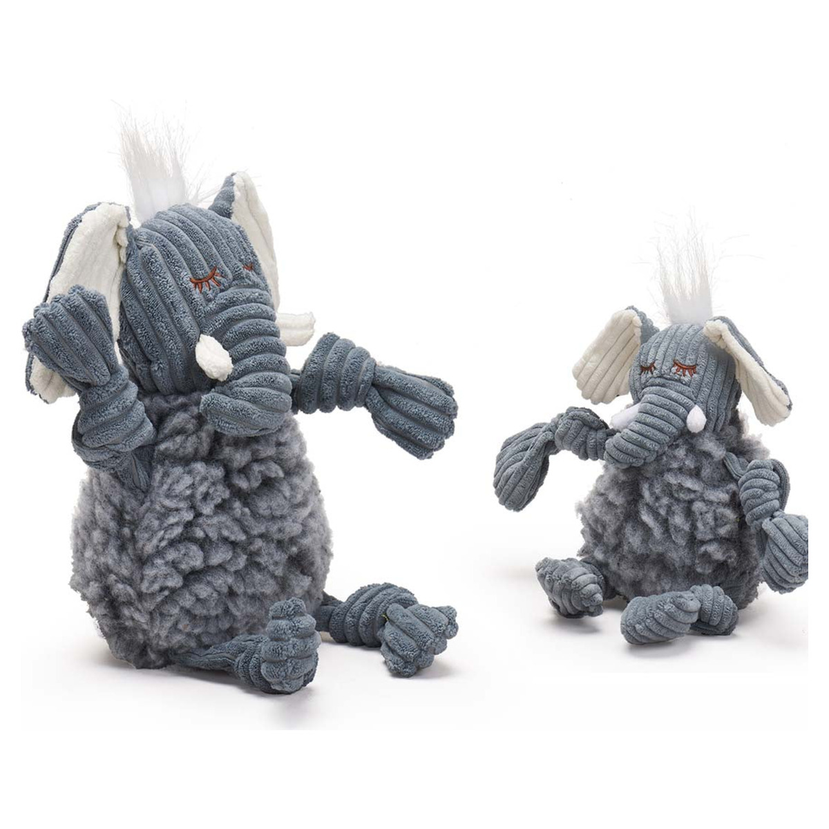 Hugglehounds Hundespielzeug Plüsch Mit Knoten - Frog Knottie Large - Robust & Waschbar