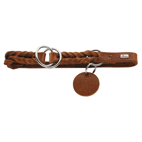 weitere Abbildung Hunter Dressurhalsband Solid Education cognac
