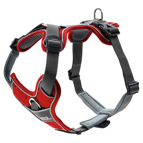 Hunter Geschirr Divo rot/grau