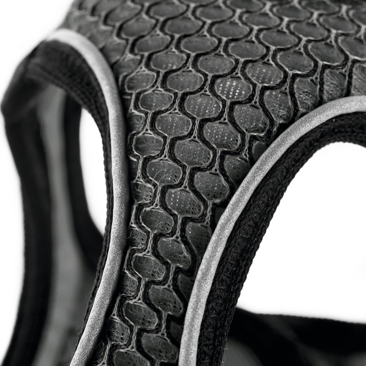 Petlando Y-Comfort Mesh Hundegeschirr Anthrazit XS – Halsumfang 28-52 Cm, Brustumfang 32-50 Cm