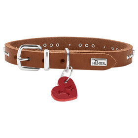 Abbildung Hunter Halsband Aalborg Hearts cognac