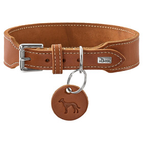 Abbildung Hunter Halsband Aalborg extra-breit cognac