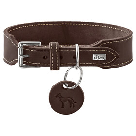 Abbildung Hunter Halsband Aalborg extra-breit dunkelbraun