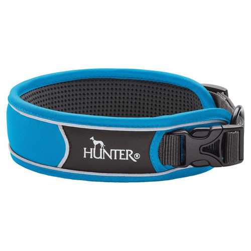 Hunter Divo Halsband hellblau/grau: Reflektierend & bequem