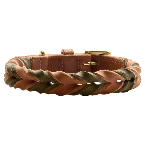 weitere Abbildung Hunter Halsband Solid Education Duo cognac/oliv