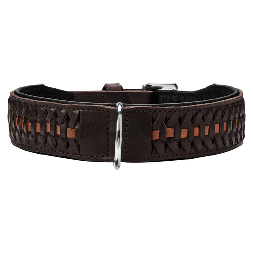 Hunter Halsband Solid Education Exclusive dunkelbraun/schwarz