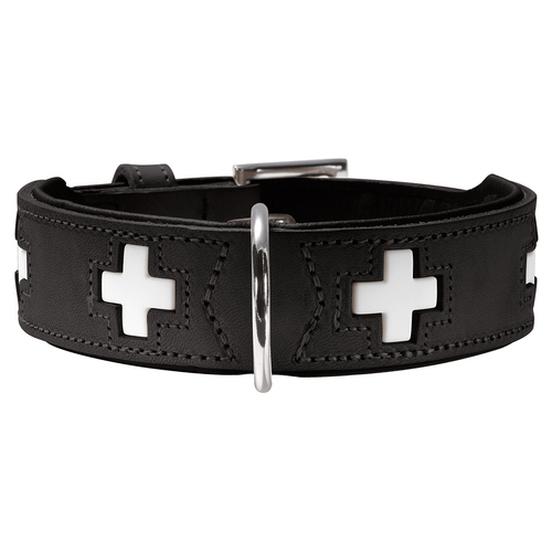 Hunter Halsband Swiss schwarz/schwarz