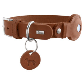 Abbildung Hunter Halsband Viborg mit Halter fr Apple AirTag cognac