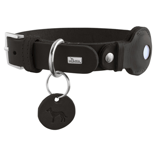 Hunter Halsband Viborg fr Hunde mit Apple AirTag Halterung, schwarz | eBay
