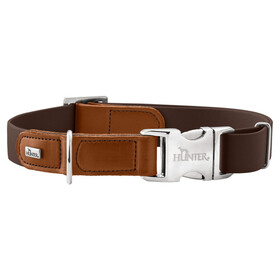 Abbildung Hunter Halsband Wolmar Alu-Strong schokobraun/cognac