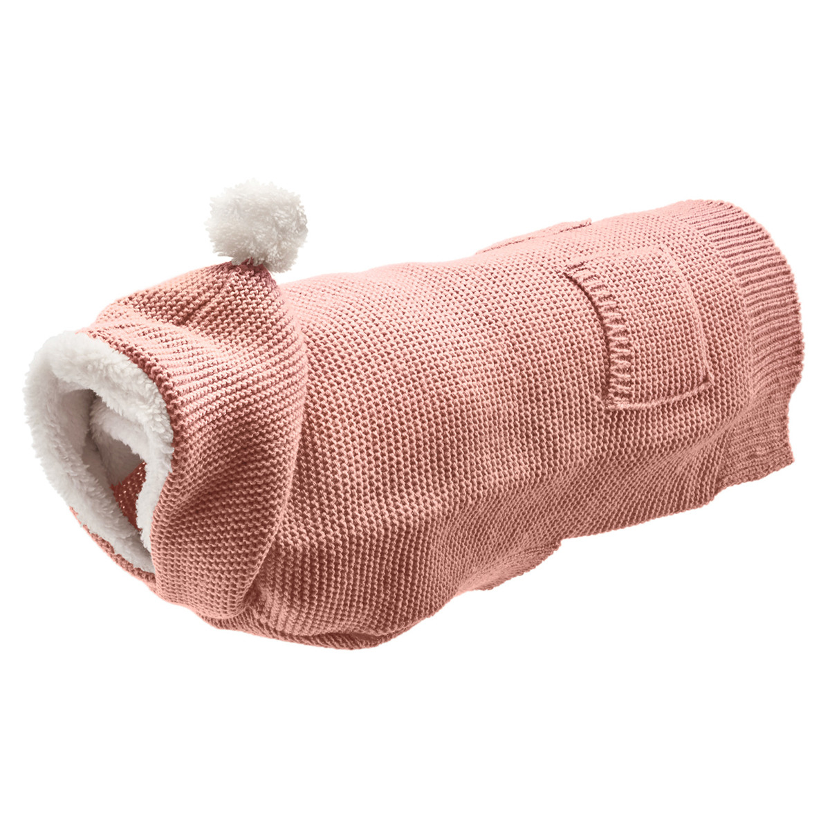 Hunter Hundepullover Odense Mit Mütze (Set) Creme 60 Cm