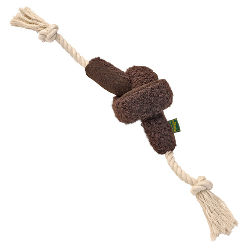 Hunter Hundespielzeug Madrid mit Tau braun